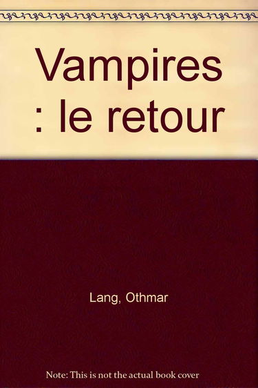 Vampires, le retour