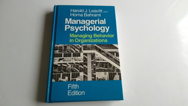 Couverture de Managerial Psychology: Managing Behavior in Organizations