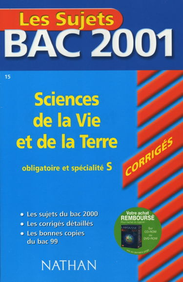 Sciences de la vie et de la terre, obligatoire et spécialité S