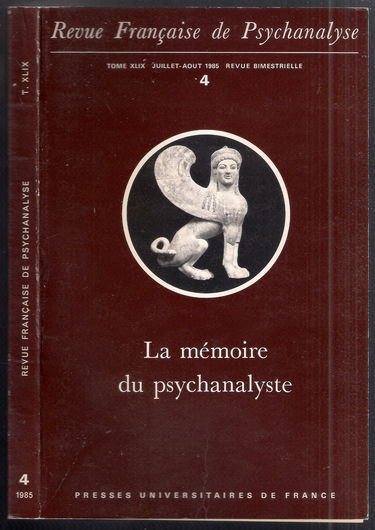 Revue française de psychanalyse, n° 49-1. De la névrose d'angoisse à l'hystérie