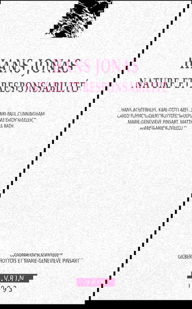 Hans Jonas : nature et responsabilité