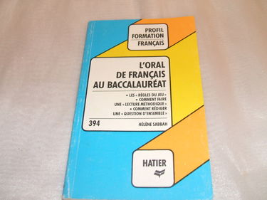 L'oral de français au baccalauréat