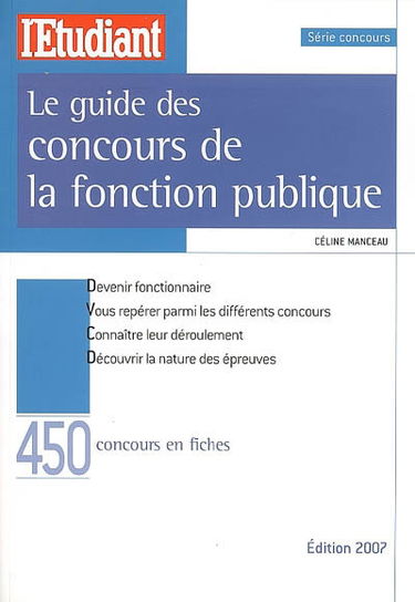 Le guide des concours de la fonction publique
