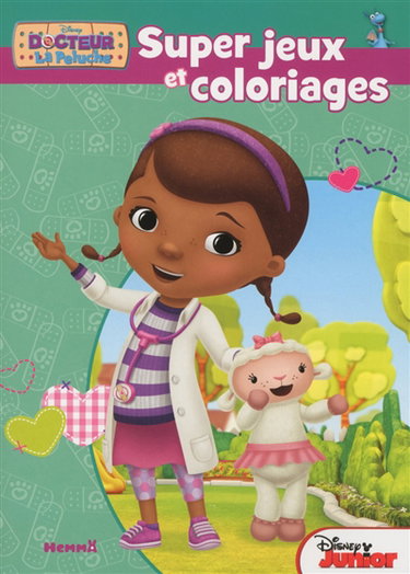 Couverture de Docteur La Peluche : super jeux et coloriages par Walt Disney company