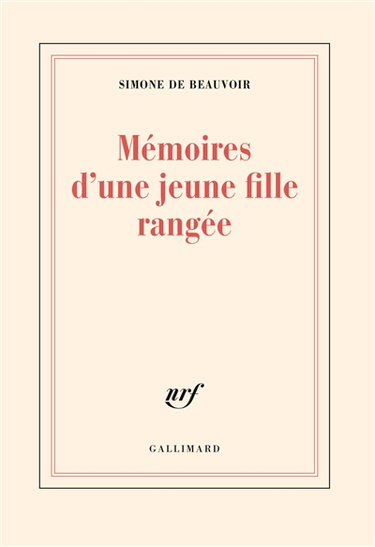 Mémoires d'une jeune fille rangée