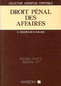 Droit penal des affaires