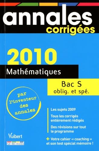 Mathématiques : bac série S, oblig. et spé.