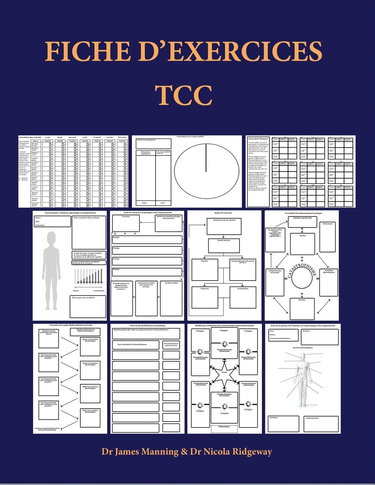 Fiche d'exercices TCC: Fiches d'exercices pour thérapeutes TCC qui poursuivent un cursus de formation: Fiches de formulation, fiches génériques liées ... utiles, photocopiables et des dépliants TCC
