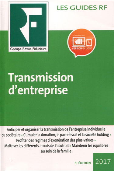 Transmission d'entreprise 2017