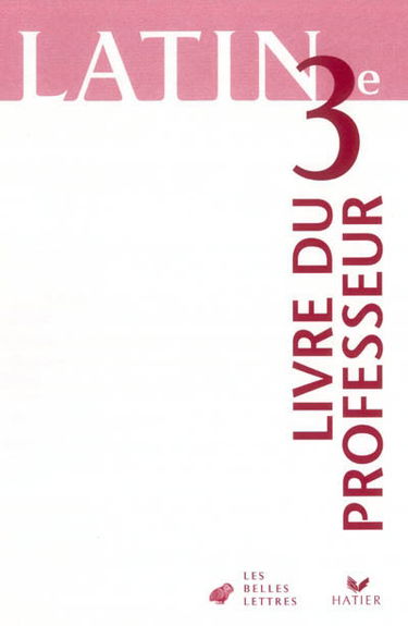 Latin 3e : livre du professeur