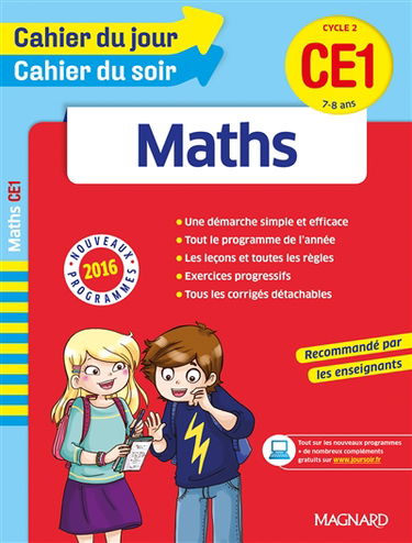Maths CE1, cycle 2, 7-8 ans : nouveaux programmes 2016