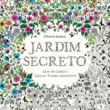 Couverture de Jardim Secreto. Livro de Colorir e Caça ao Tesouro Antiestresse (Em Portuguese do Brasil)