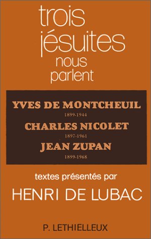 Couverture de Trois jésuites nous parlent