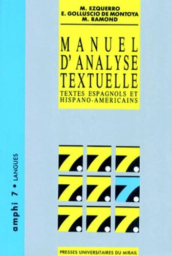 Manuel d'analyse textuelle : textes espagnols et hispano-américains