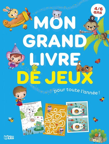 Couverture de Mon grand livre de jeux pour toute l'année ! : 4-6 ans par Marzia Giordano