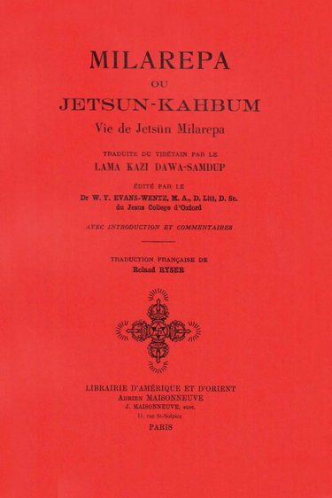 Couverture de Milarepa ou Jetsun-Kahbum : vie de Jetsun Milarepa