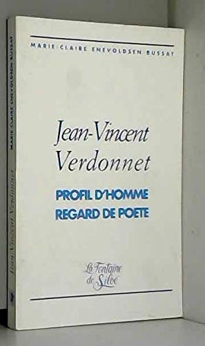 Couverture de Jean-Vincent Verdonnet: Profil d'homme, regard de poète