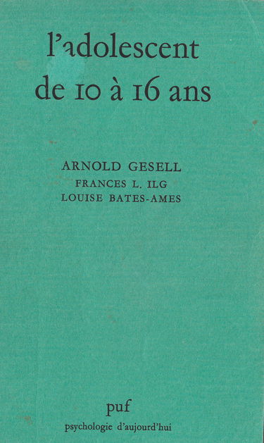 Adolescent de 10 a 16 ans (l')