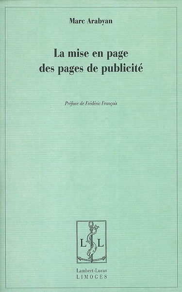 La mise en page des pages de publicité