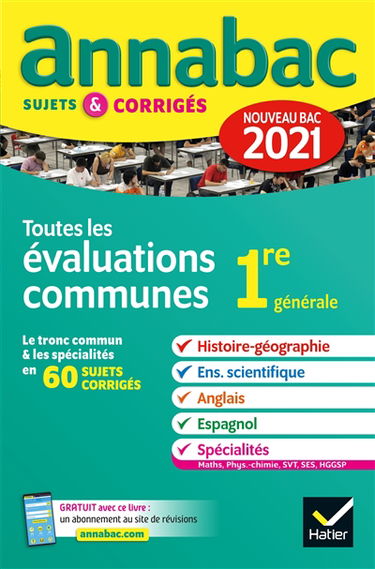 Toutes les E3C 1re générale : 2021