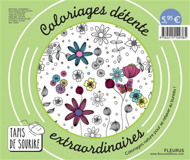 Couverture de Coloriages détente extraordinaires : coloriages nature pour se relaxer au bureau !