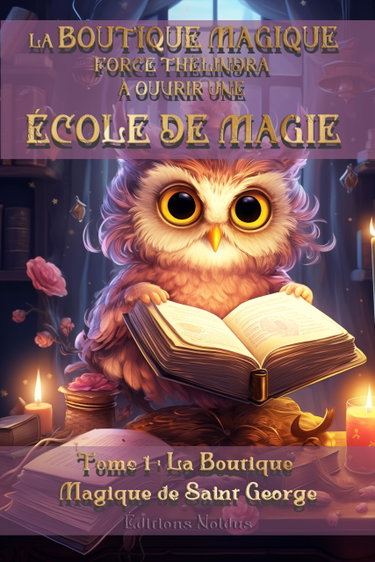 Couverture de LA BOUTIQUE MAGIQUE FORCE THÉLINDRA À OUVRIR UNE ÉCOLE DE MAGIE - TOME 1 : La Boutique Magique de Saint George DYS 10-14ans: Une aventure fantastique ... formant et levant une armée de magiciens.