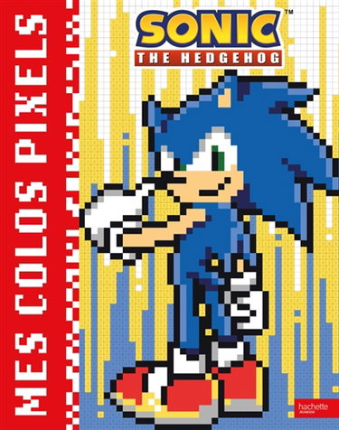Couverture de Sonic : Mes colos pixels : Coloriages Pixels