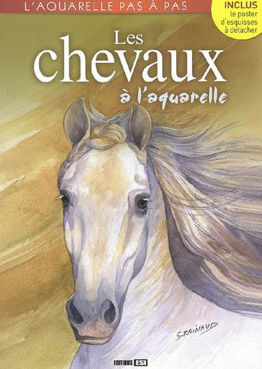 Les chevaux à l'aquarelle