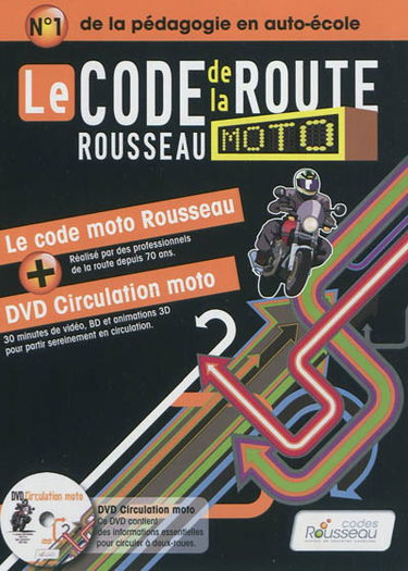 Le code Rousseau de la route moto : le code moto Rousseau + DVD Circulation moto
