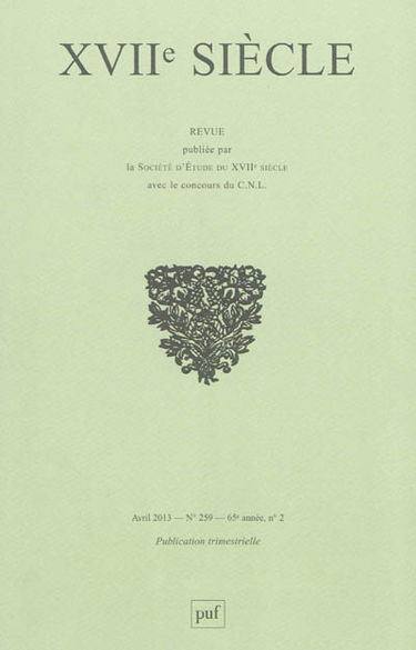 Dix-septième siècle, n° 259