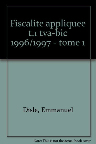 Fiscalite Appliquee T1 96