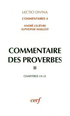 Couverture de Commentaires des proverbes. Vol. 2. chapitres 19-31