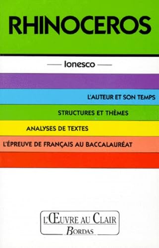 Rhinocéros, Ionesco