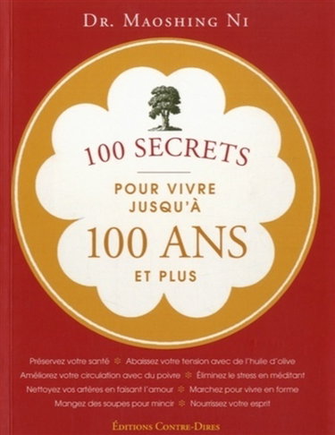 Couverture de 100 secrets pour vivre jusqu'à 100 ans et plus