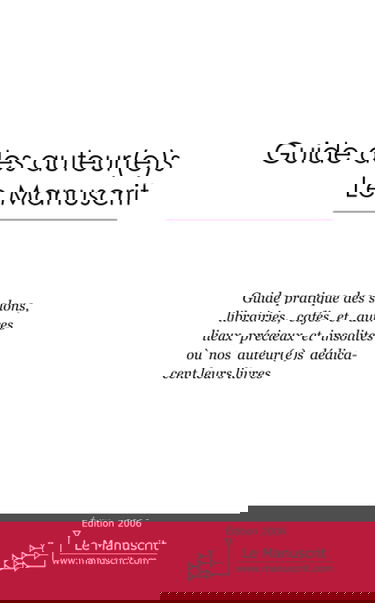 GUIDE DES AUTEURS LE MANUSCRIT
