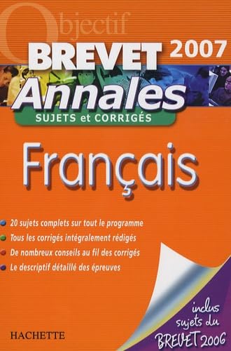 Français Brevet: Annales sujets et corrigés