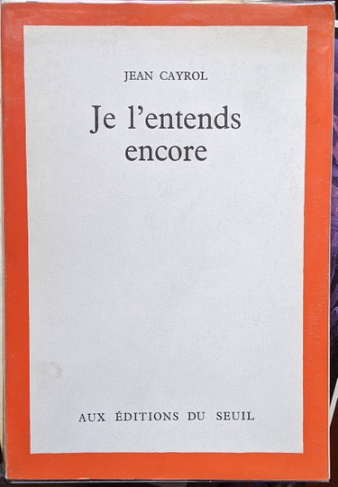 Couverture de Je l'entends encore par Jean Cayrol