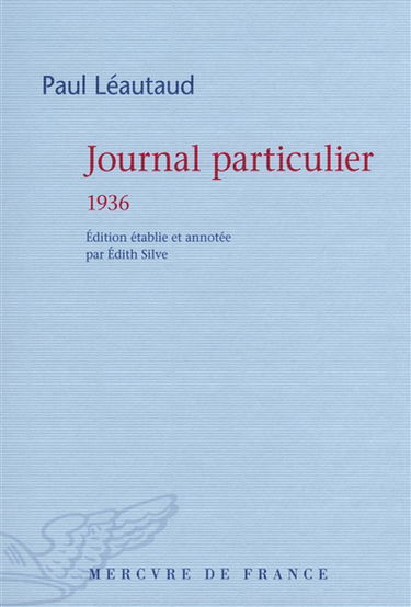 Journal particulier. 1936