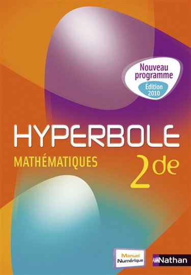 Couverture de Hyperbole mathématiques, 2de : livre de l'élève