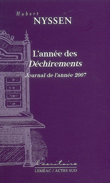 L'année des Déchirements : journal de l'année 2007