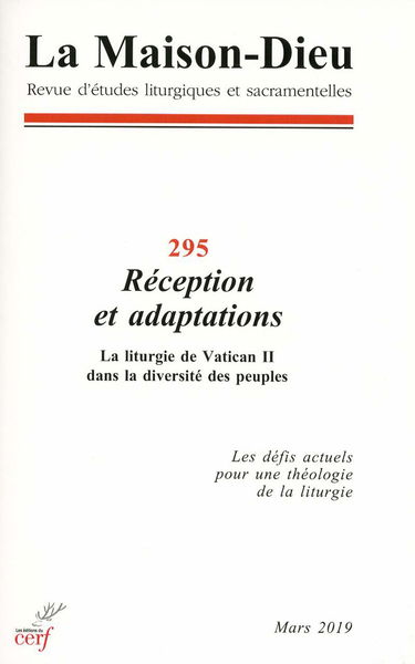 La Maison-Dieu numéro 295 Réception et adaptations