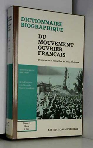 Dictionnaire biographique du mouvement ouvrier français
