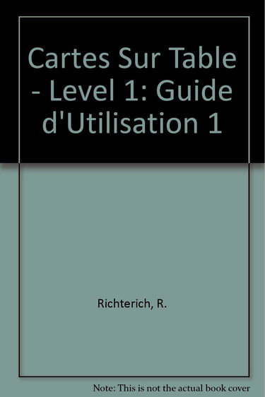 Cartes sur table : Méthode de Français pour adultes débutants. Livre du professeur