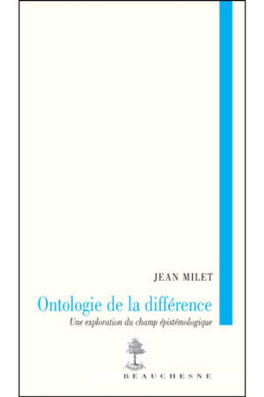 Couverture de Ontologie de la différence : une exploration du champ épistémologique