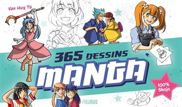 Couverture de 365 dessins manga : 100 % shojo par Van Huy Ta
