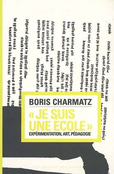 Je suis une école : expérimentation, art, pédagogie