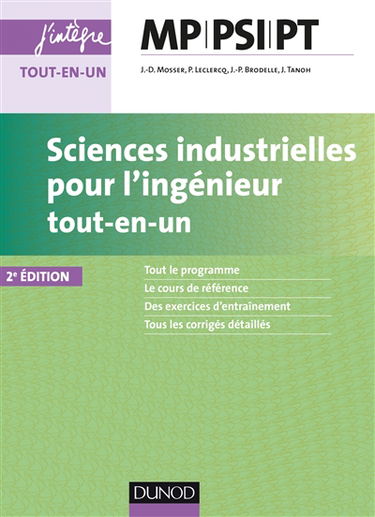 Sciences industrielles pour l'ingénieur, tout-en-un, MP, PSI, PT