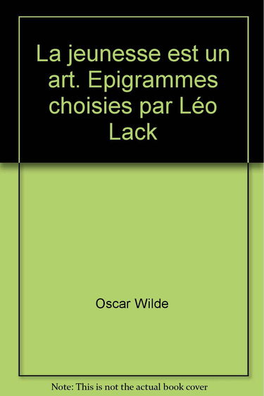 La jeunesse est un art