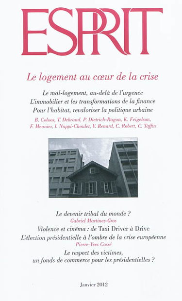 Esprit, n° 381. Le logement au coeur de la crise