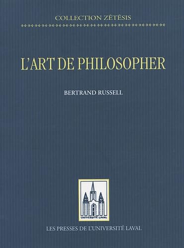 L'art de philosopher